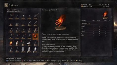Выбор оптимального оружия для пироманта в Dark Souls