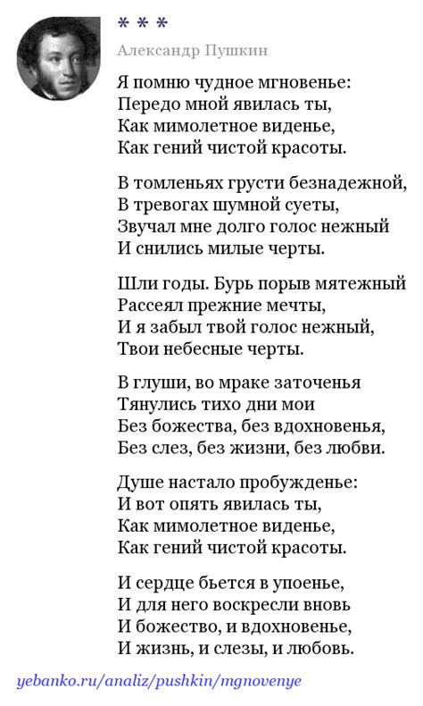 Использование лирического героя в стихотворении «Я помню чудное мгновенье…»