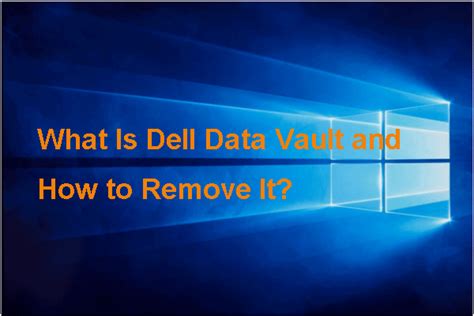 Как использовать Dell Data Vault Control Device