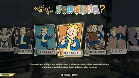 Как правильно перераспределить SPECIAL в Fallout 76?