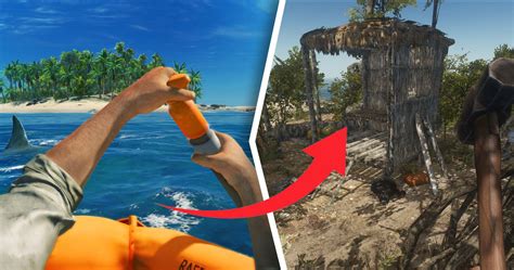 Подготовка кокоса в игре Stranded Deep