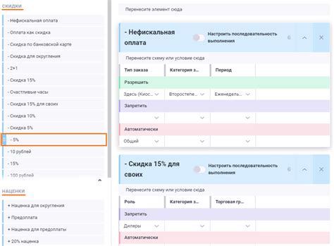 Проверка наличия акций и скидок