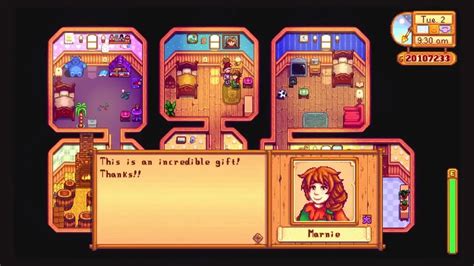 Что нравится персонажу Марни в Stardew Valley?