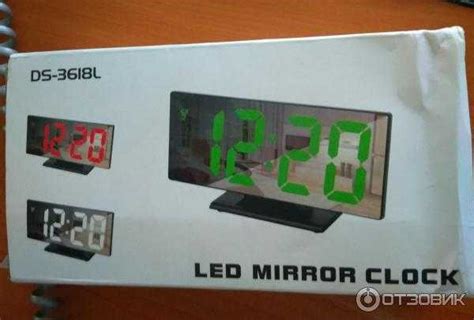  Как настроить электронные часы LED Mirror Clock DS 3618L: подробная инструкция 